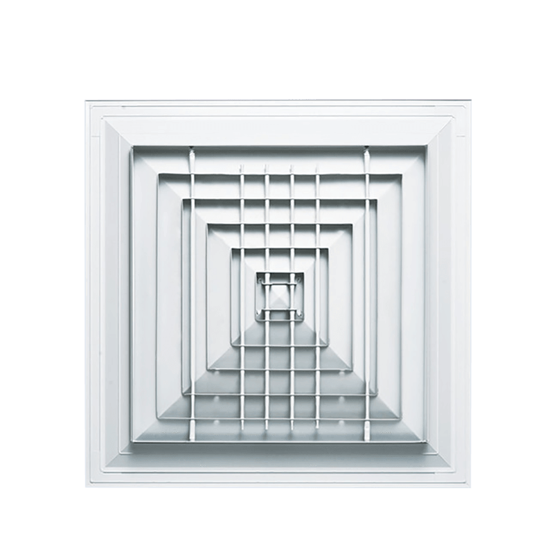 Salur keluar udara berbilang daun sesuai untuk dipasang di lorong atau bilik prarawatan kalis asap